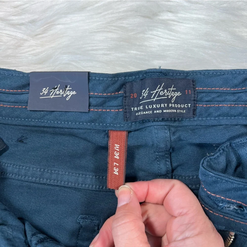 NWT 34 Heritage Courage Straight Leg‎ Pants in Petrol Comfort